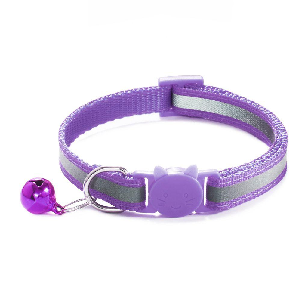 Adjustable Size Reflective with Bells Cat Neck Strap Cat Collar Pet Accessories Kitten Decor