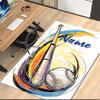 Custom Name Baseball Printed Carpet, for Office Chair Living Room Bedroom Kitchen Room Decor Gifts.