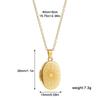 Evil Eyes Oval Photo Frame Necklace Opening Closing Photo Album Necklace  For Woman Girls