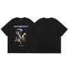 American Vintage REPRES Letter Print Oversized Short Sleeve T-Shirt Couples