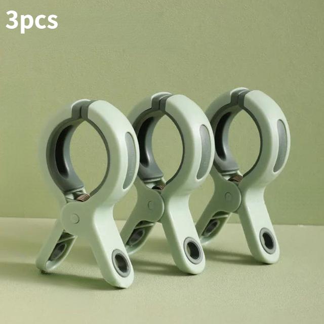 1/3pc Large Beach Towel Clips Plastic Strong Windproof Clothes Pegs Quilt Hanging Clip Reusable Non-slip Fixed Drying Clothespin