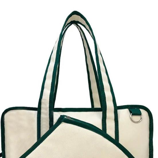 Сумка-тоут для тенниса для женщин, сумка для теннисных ракеток, вместительная сумка для паделя, регулируемая спортивная сумка для пиклбола на 2 ракетки