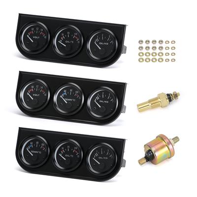 Тройной электрический комплект 52 мм(Вольтметр + датчик температуры масла + датчик давления масла)Датчик температуры или датчик температуры воды
