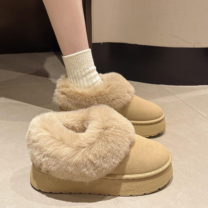 Низкие и плюшевые толстые теплые зимние сапоги, ботинки на одну ногу, зимние короткие сапоги, хлопковая обувь