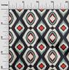 oneOone Cotton Poplin Dark Peach Fabric Ikat Craft Projects Decor Fabric Printed By The Yard 42 Inch