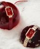 Lollalojeu Ms Lola Carnelian Red Women'S Metal Watch Leather Strap Set