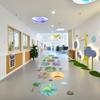 Animal Parent-child Floor Stickers Cartoon Underwater World Hopscotch Game Number Grids Decals