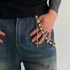 Кисточка Жемчужная Цепочка на Талию Готическая Цепочка для Брюк Гот Кисточка Цепочка для Джинсов Мужская