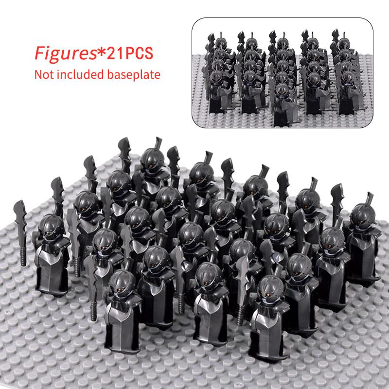 Средневековый лотр Фигурки Орк Солдаты Разбойник Варгр Волк Слон Маунт Рыцари Строительные блоки Кирпичи Игрушки для детей Подарки