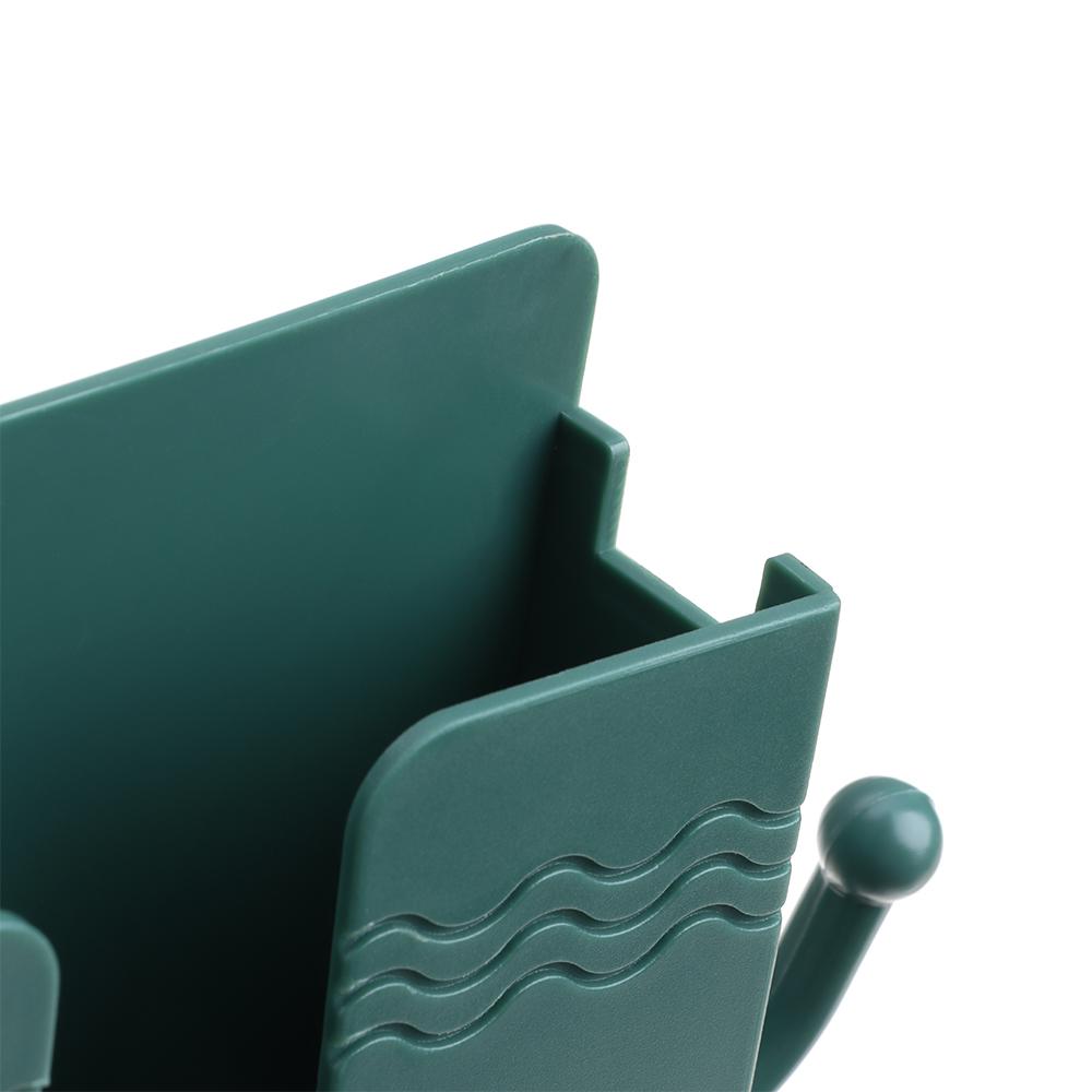 Dock Wall Mount with Adhesive Phone Stand Phone Holder Telecontroller Storage Data Cable Hooks