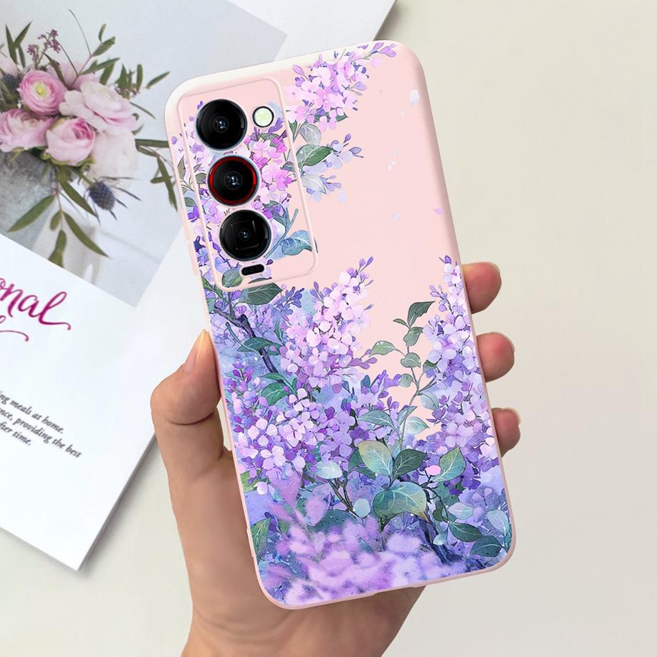 Для Tecno Camon 18 18i 18P 18 Premier Чехол Милый Кот Цветок Мультяшки Обложка Для Camon18 Premier Чехол для Телефона Camon18P Мягкий Funda Сумка