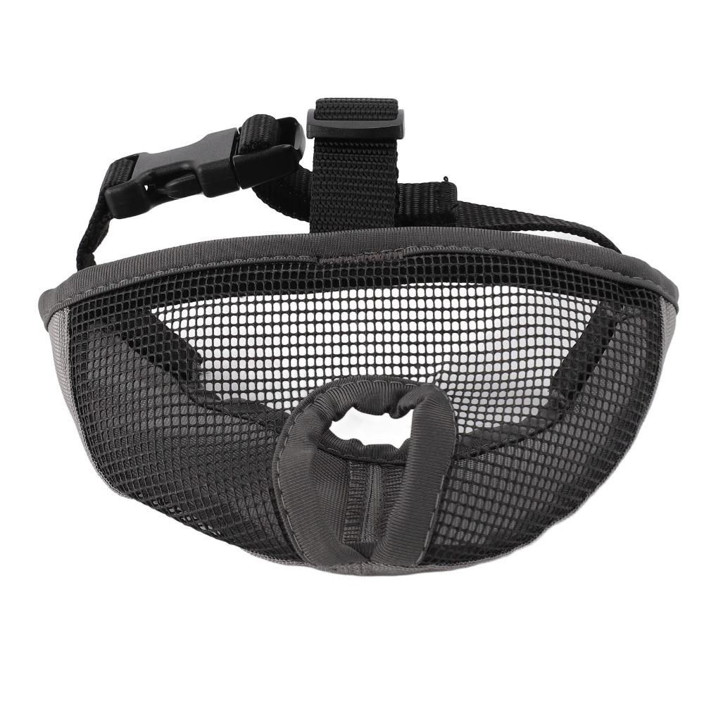 Soft Short Snout Muzzle Breathable Anti Bite Muzzle Durable Flat Face Muzzle  Bite Prevention