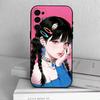 Милая девушка Чехол для телефона для Samsung S25,S24,S21,S22,S23,S30,Ultra,S20,Plus,Fe,Мягкий силиконовый черный чехол