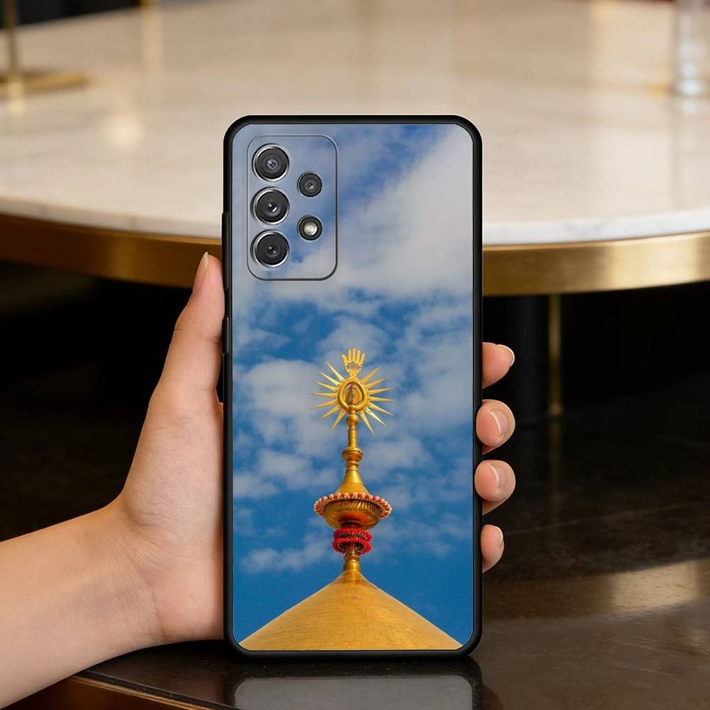 Чехол для телефона Имама Х-Хуссейна С-Шиит Али Для Samsung Galaxy A73,A72,A71,A70,A53,A52,A51, Мягкий силиконовый Черный чехол