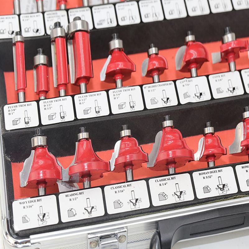 35 шт. 6 мм 8 мм набор фрез из карбида вольфрама с хвостовиком, деревообрабатывающий резак, нож для обрезки, формовочное фрезерование