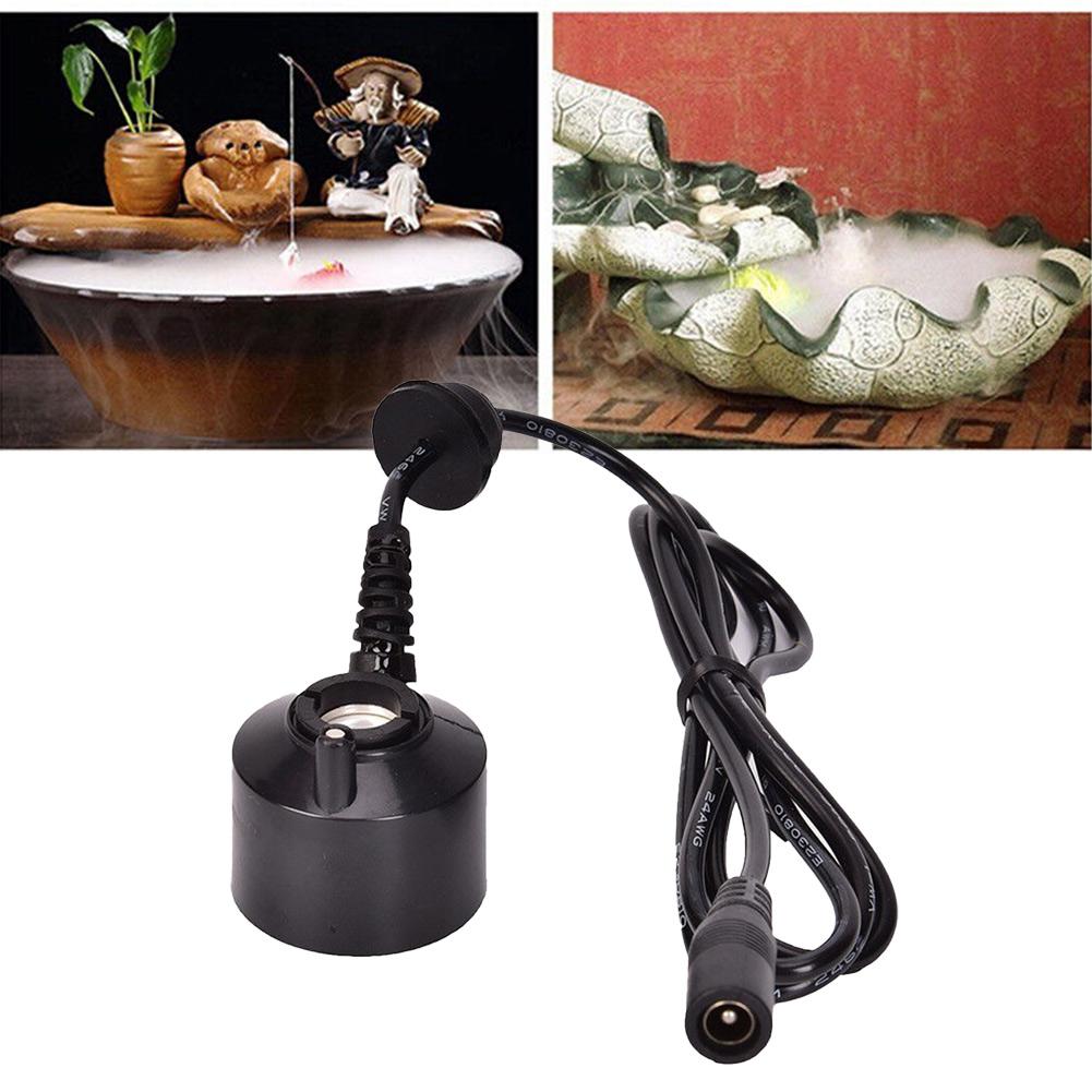 Генератор тумана Fogger DC 24V 36мм Для украшения аквариума Для водного фонтана Пруда Увлажнитель воздуха Распылительная головка Новый