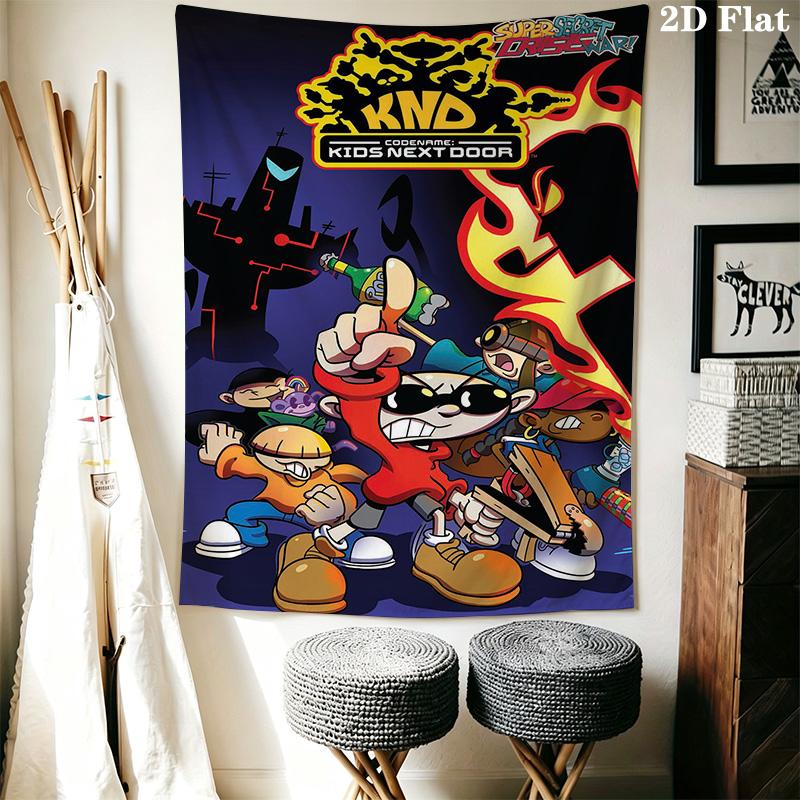 KND Codename: Kids Next Door Pattern Home Decor Tapestry, Wall Hanging, Decorative RV Wall Cloth.SGT0917099