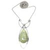 Prehnite Pendant Gifted Silver Gemstone  Lot Plated Necklace Natural Multi