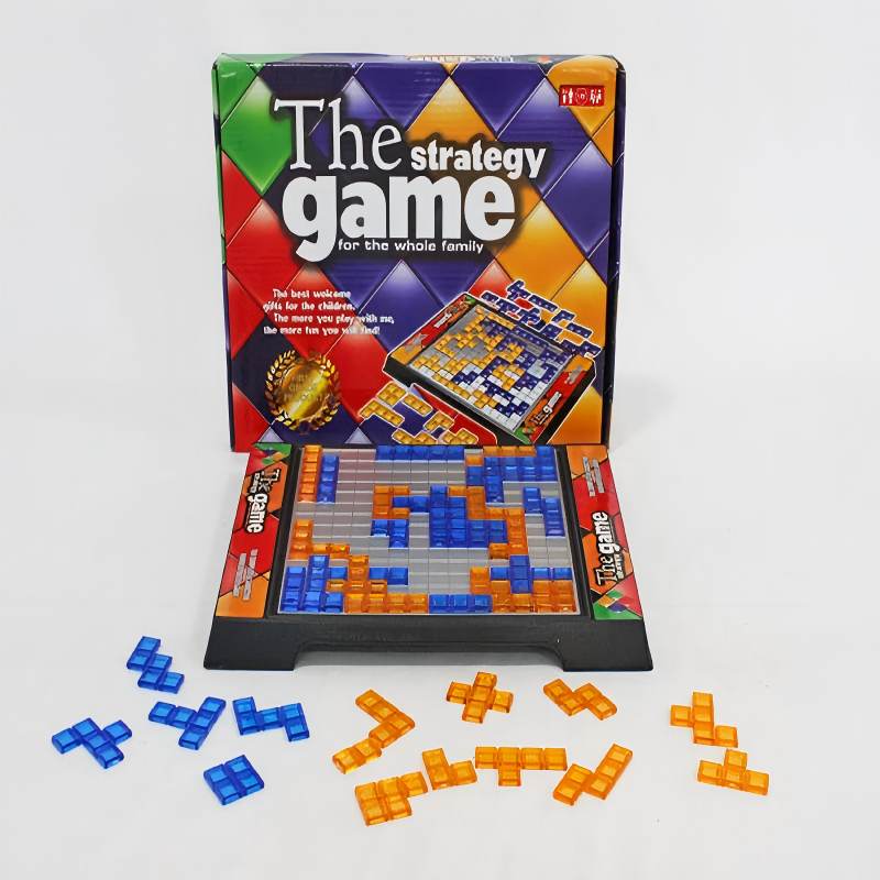 Детская настольная игра-стратегия, развивающие игрушки, игра с цветными квадратами, в которую легко играть для детей, семейные вечерние игры в помещении, головоломки, подарок