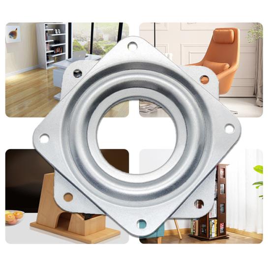 3 Inch 360 Degree Rotating Kitchen Cabinet Square Bearing Turntable Swivel Plate Sale Goods