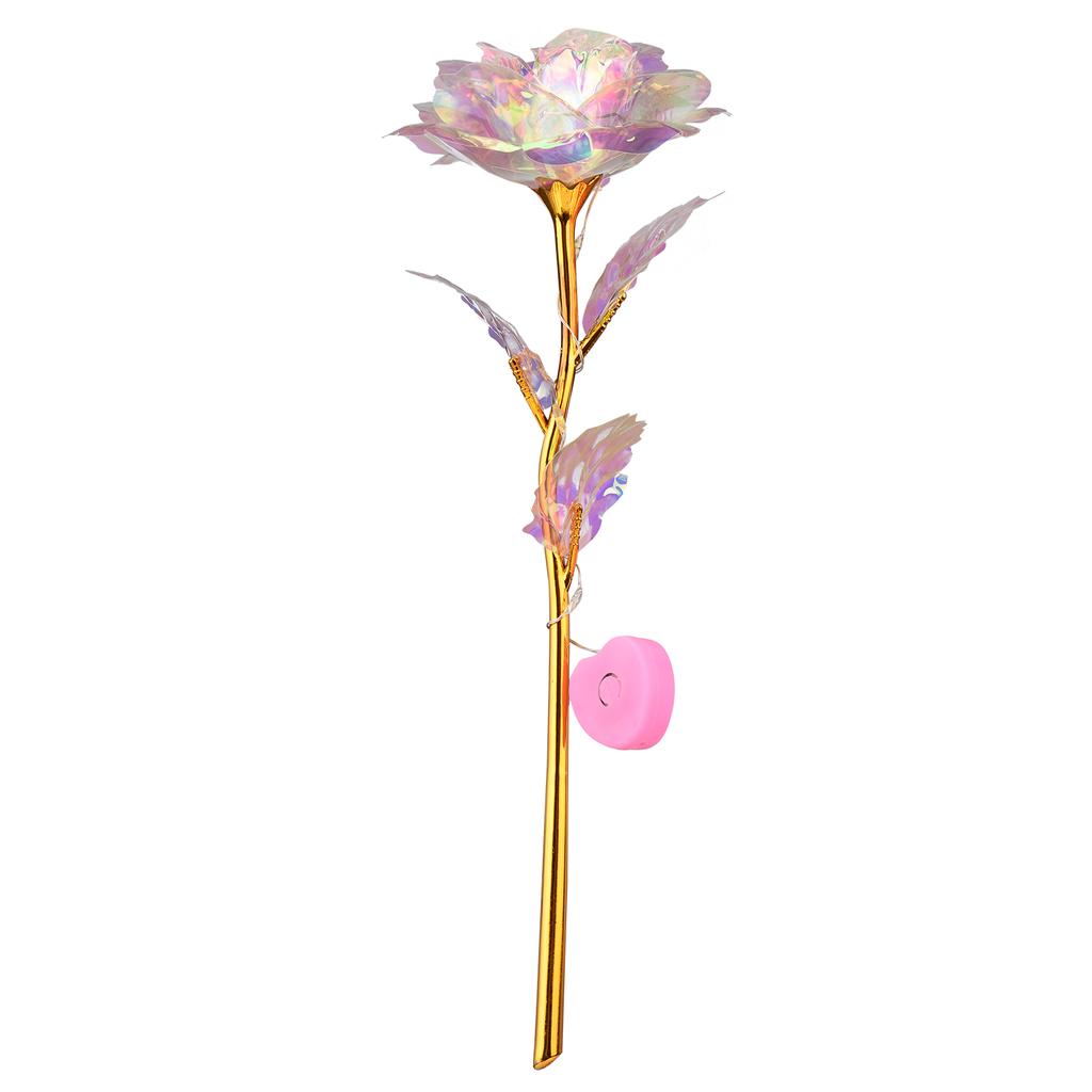 Красочная галактика Роза Подарки на День матери Розы из золотой фольги со светодиодной подсветкой Золотые розы Подарки