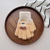 Children's Gloves Trendy Autumn and Winter Student Writing Plus Velvet Thickened Outdoor Warm and Cold Proof Five Pointer Knitted Gloves