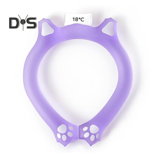 Летняя охлаждающая трубка для шеи Носимый охладитель для шеи Легкое многоразовое ледяное кольцо На открытом воздухе Предотвращение теплового удара Портативный воротник с обертыванием на шею