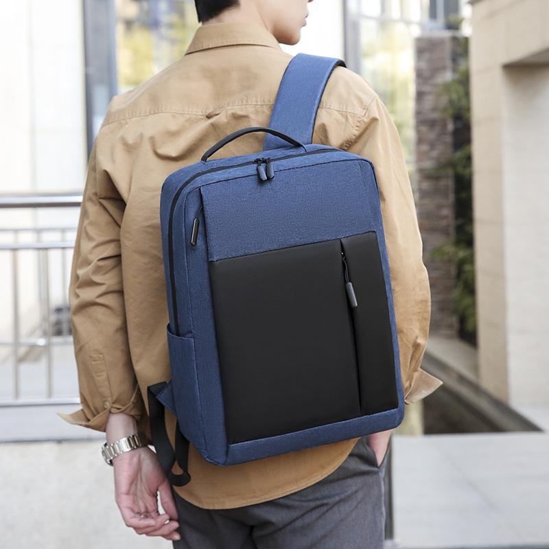 Новый унисекс однотонный водонепроницаемый и дышащий деловой модный повседневный универсальный рюкзак для повседневного использования