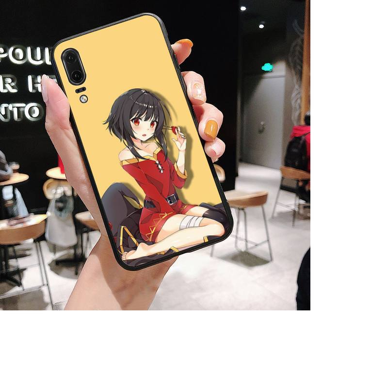 Чехол для телефона японского аниме Konosuba Megumin для Huawei P30 plus P8 lite P9 lite, чехол для Psmart P20 pro P10 lite