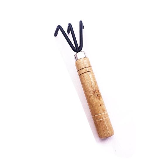 Лопата-грабли Компактные размеры Прочная рыхлая почва Деревянная ручка Устойчивая к ржавчине Мини-лопата Грабли Горшечные растения