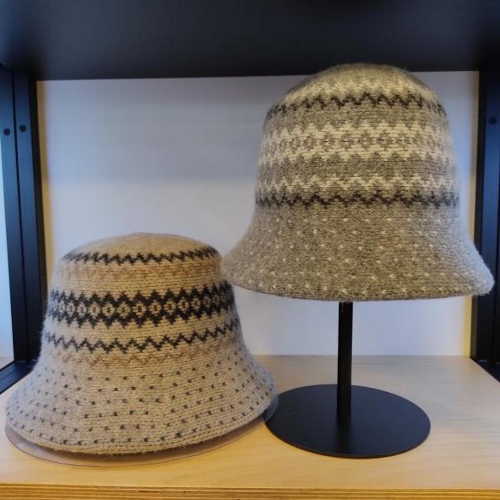 Вязаная панама Elle с норвежским узором EL16UGB007