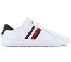 Tommy Hilfiger Essential Leather Cupsole - Мужская обувь Кожаные белые FM0FM02668-YBS Кроссовки Спортивная обувь ORIGINAL