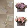 Artificial Peony Flower In Pot With Silk Material For Table Centerpiece And Event Decor
