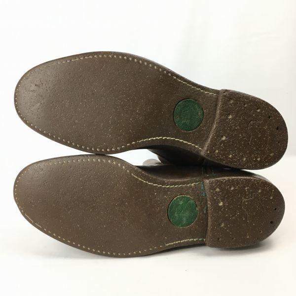 Винтажные кожаные полуботинки REDWING на пробковой подошве, размер 8.5B (приблизительно. 25.526.5см) Темно коричневый(ИСПОЛЬЗОВАЛ)