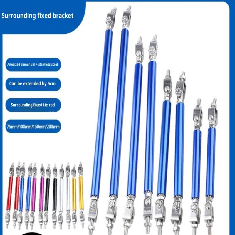 2X Универсальный Гоночный Регулируемый Передний Задний Сплиттер Губы Бампера Комплект Опорных Штанг Гоночный 75мм/100мм/150мм/200мм Стайлинг Авто Тюнинг