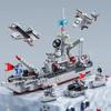 Набор строительных блоков «Военный авианосец», совместимый с Lego - Большой корабль-авианосец, развивающая сборная игрушка для детей