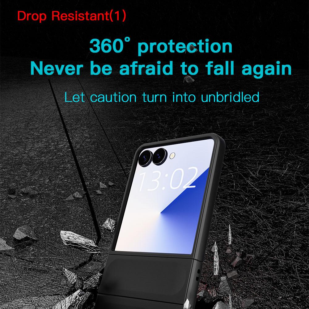 KEYSION Противоударный чехол для Samsung Z Flip 7 5G Нескользящая жесткая пластиковая задняя крышка для телефона для Galaxy Z Flip 7 5G