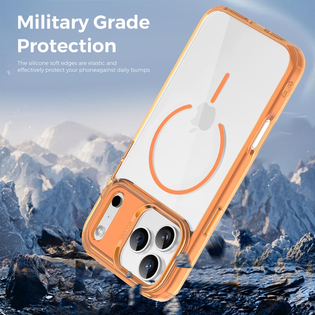 Новый цвет Прозрачный Противоударный Чехол для телефона MagSafe для iPhone 17 17Pro 17 Air 17 Pro Max Магнитная Беспроводная Зарядка Чехол