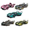 1:14 MOC V12 суперскоростной спортивный автомобиль строительные блоки гоночный автомобиль сборные кирпичи игрушки для взрослых детей день рождения новый год подарки