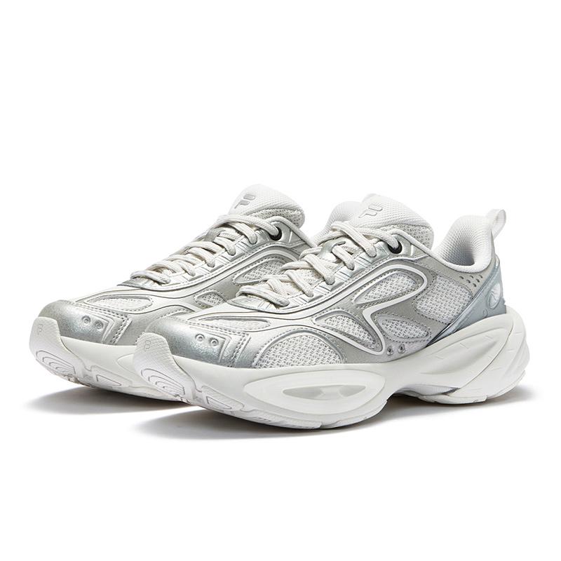 Fila Fusion Кроссовки Buzzard II Meteor Ретро Мода Низкие Повседневные Кроссовки Женская кроссовка Серый Белый T12W521109FWA