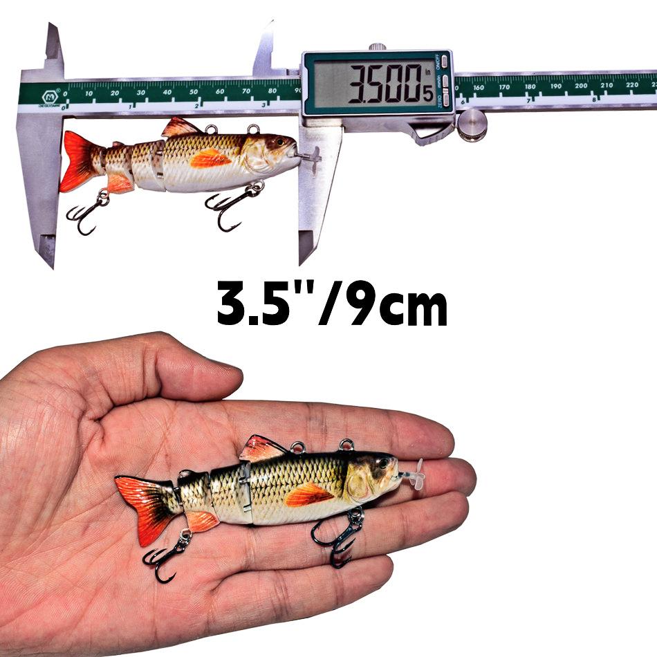 Электрические рыболовные приманки 3,5 дюйма, перезаряжаемые через USB светодиодные приманки, приманки для плавания, роботизированные приманки, рыболовные снасти, реалистичная рыба