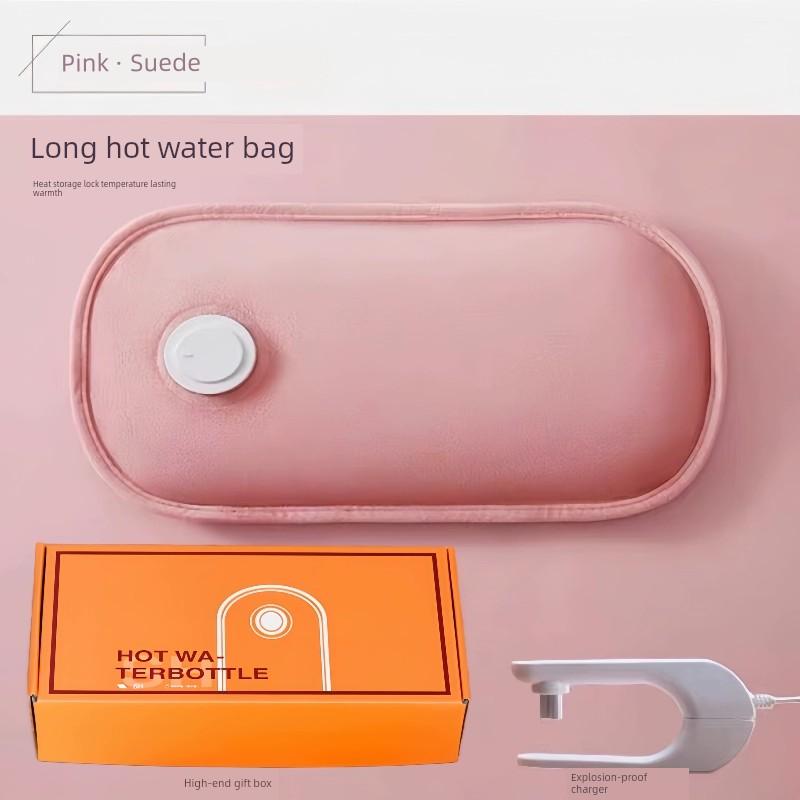 [National Standard] Hot Water Bag Rechargeable Hot-Water Bag Hand Warmer Belly Compress Electric Heater Explosion-Proof Heating Pad
