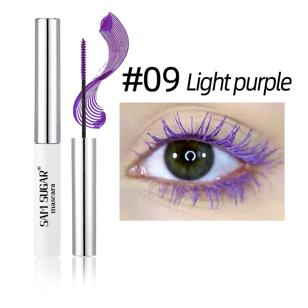 Тушь для ресниц с шелковыми волокнами, цветная, ультратонкая кисточка, удлиняет ресницы, водостойкая, стойкая, быстросохнущая, зеленая, розовая, подкручивающая тушь, макияж