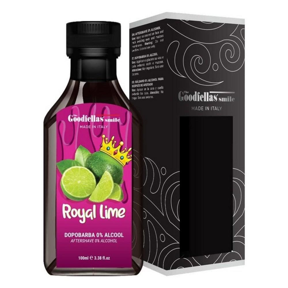 The Goodfellas' smile Успокаивающий лосьон/тоник после бритья без спирта Сделано в Италии 100 мл 95,8 г (Королевский лайм), Янтарный Фужер