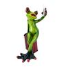 Frog Selfie Figurine with Traveler Suitcase 15.5cm