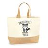 Sac cabas - PLANETEE - Giulia Raton laveur - Jute naturel - Imprimé en France - Grande contenance