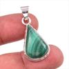 Natural Malachite Gemstone Handmade 925 Solid Sterling Silver Pendant 1.5'' D5p23
