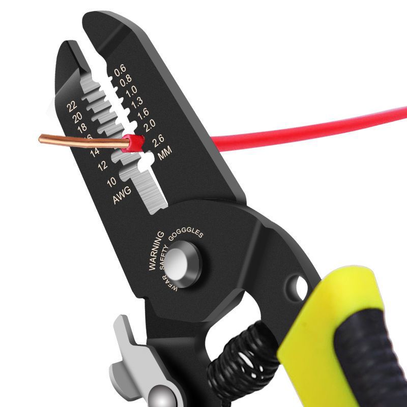 Multi Function Wire Stripper Plier 7 Inch and 8 Cable Stripping Cutting Tool for Electricians