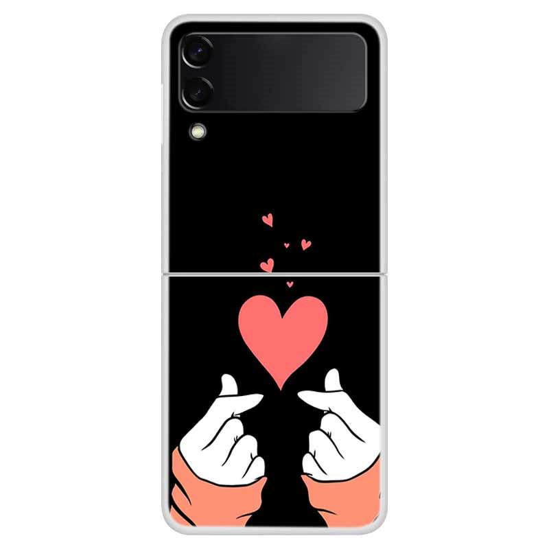 For Samsung Z Flip 3 4 Case Clear Transparent Hard PC Phone Back Cover For Samsung Galaxy Z Flip 4 Cases ZFlip 3 Flip3 Shells