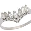 Ring Pt900Platinum/diamond #10.3(US Size) 4.2g Women Used